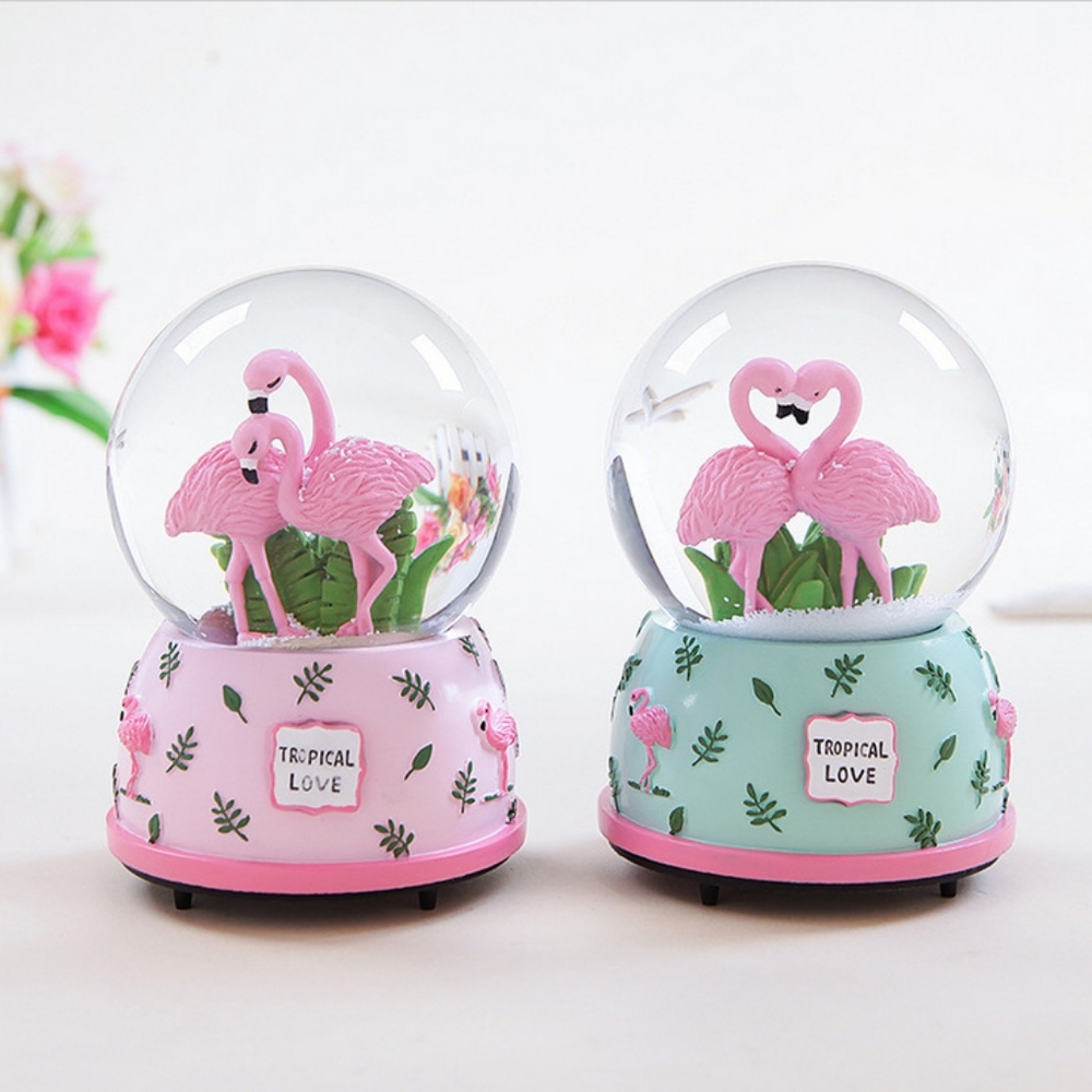 Tropical Love Snowglobes Musicbox